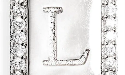 Leith Initial Pendant Necklace In Silver