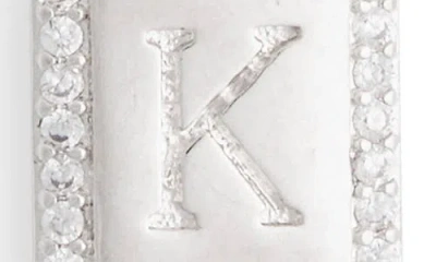 Leith Initial Pendant Necklace In Silver