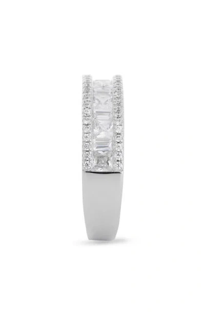 Nordstrom Rack Cubic Zirconia Pavé Channel Set Border Ring In Gold