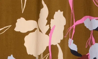 Dr2 By Daniel Rainn Button Front Skirt In Brown