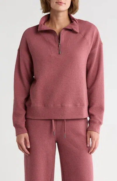 Marika Freyi Half Zip Pullover In Pink