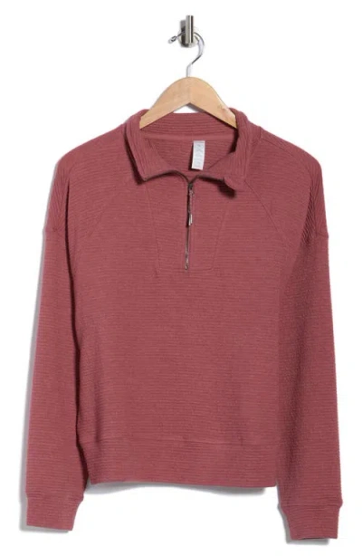 Marika Freyi Half Zip Pullover In Pink