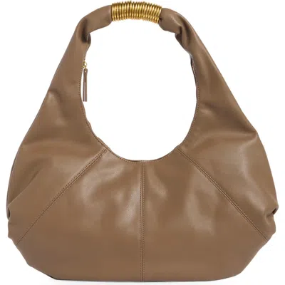 Collection Xiix Ring Detail Slouchy Hobo Bag In Brown