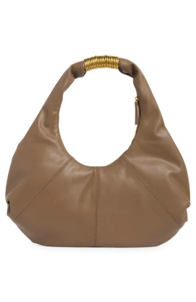Collection Xiix Ring Detail Slouchy Hobo Bag In Brown