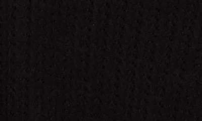 Elie Elie Tahari Mock Neck Pointelle Sweater In Black