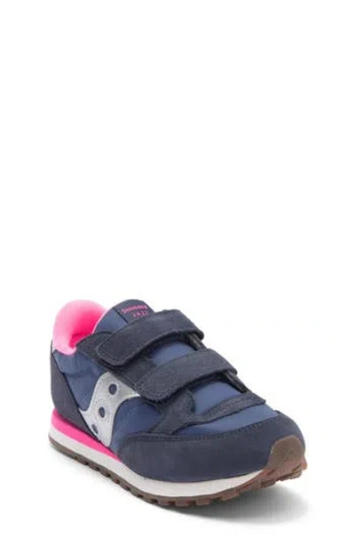 Saucony Jazz Double Hook & Loop Sneaker In Blue