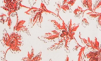 Max Studio V-neck Long Sleeve Georgette Top In Multi