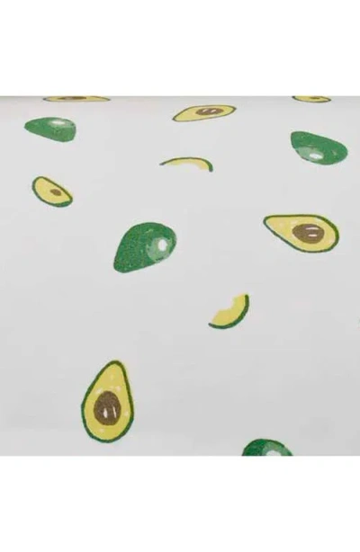 Poppy & Fritz Poppy And Fritz Avocado Print 200 Thread Count Cotton Percale Sheet Set In Green