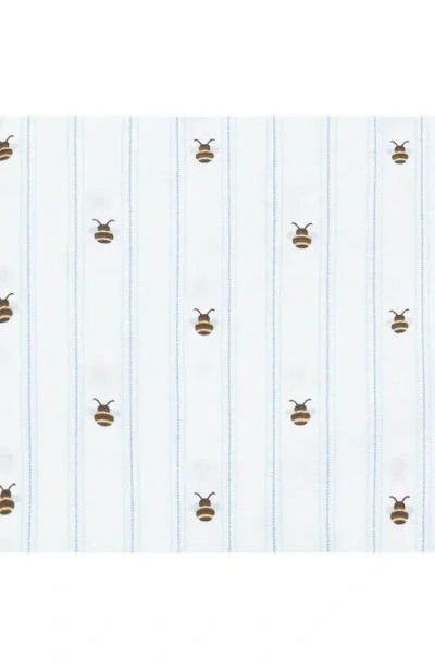 Poppy & Fritz Poppy And Fritz Bumble Bee Print 200 Thread Count Cotton Percale Sheet Set In White