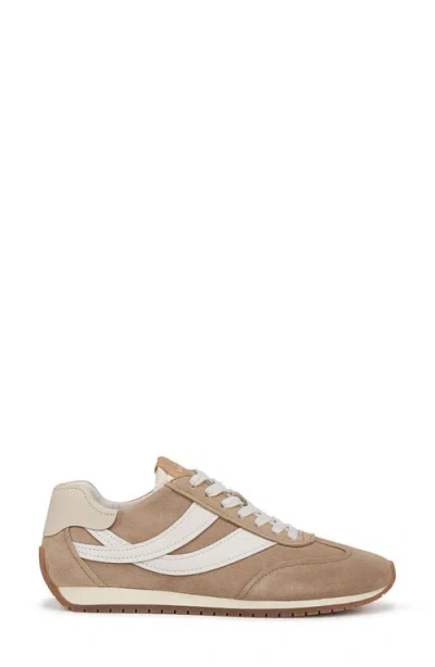Vince Oasis Mixed Leather Retro Sneakers In Neutral