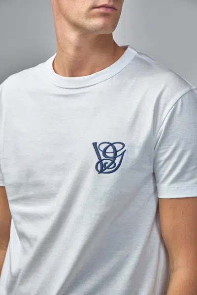 Valentino Cotton T-shirt With Vg Patch In White