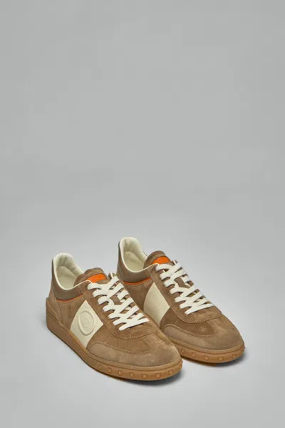 Valentino Upvillage Low-top Suede Sneakers In Brown