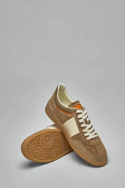 Valentino Upvillage Low-top Suede Sneakers In Brown