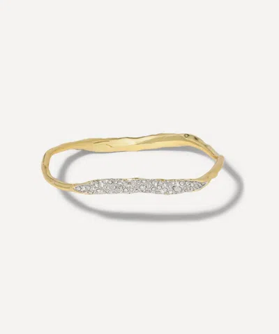 Alexis Bittar Alexis Bitar Solanales Crystal Skinny Bangle Bracelet In Gold