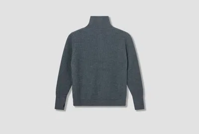 Andersen-andersen Turtleneck Long-sleeved Sweater In Gray