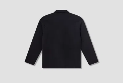 Andersen-andersen Lapel Long-sleeved Sweater In Black