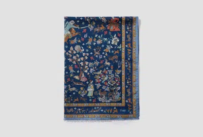 Drake's London Patterned Scarf