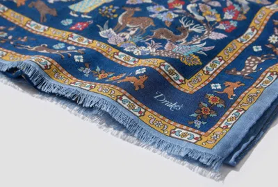 Drake's London Patterned Scarf