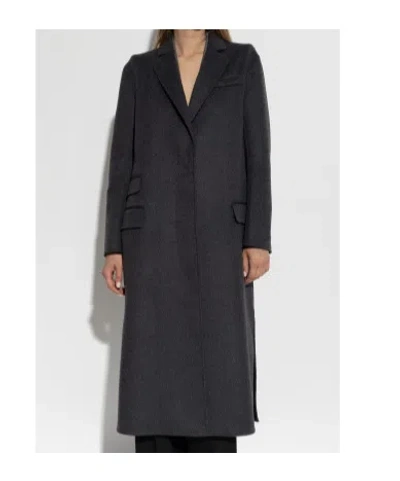 Tom Ford Single-breasted Wool Coat In Black