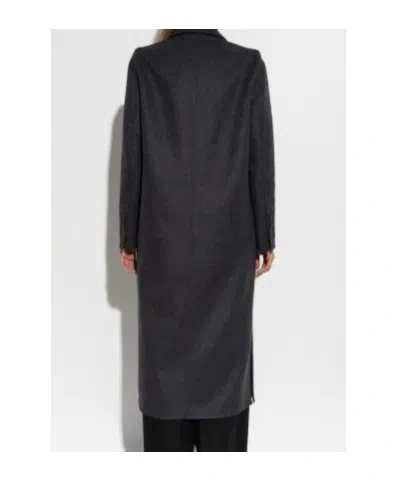 Tom Ford Single-breasted Wool Coat In Black