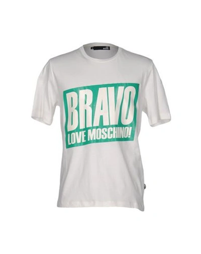 Love Moschino T-shirt In Слоновая Кость