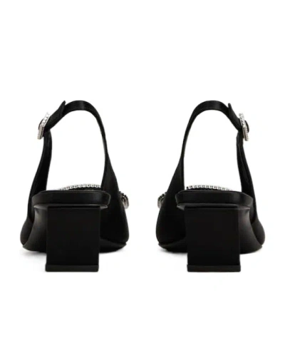 Roger Vivier Belle Vivier Crystal Buckle Slingback Pumps In Black