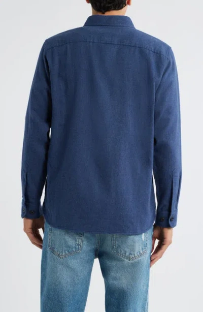 Pendleton Burnside Solid Flannel Button-up Shirt In Blue