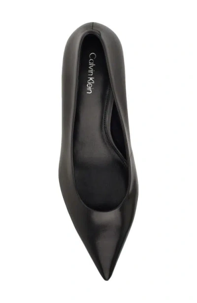 Calvin Klein Women's Voneta Kitten Heel Pumps In Black