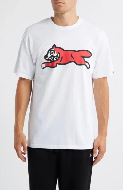 Icecream Running Dog Cotton T-shirt In White