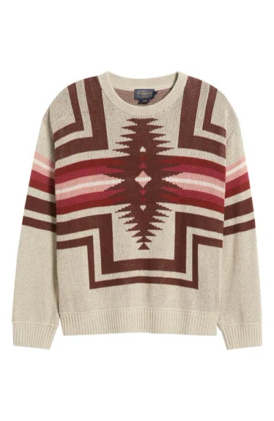 Pendleton Montera Cotton Sweater In Blue
