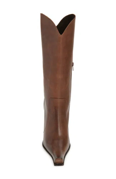Jeffrey Campbell Dulcimer Pointed Toe Boot In Brown