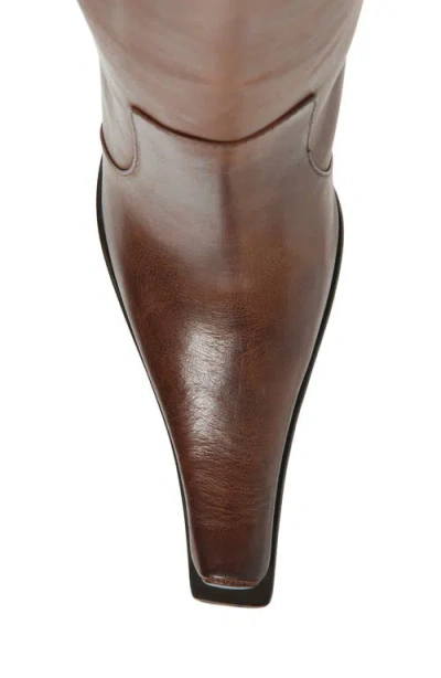 Jeffrey Campbell Dulcimer Pointed Toe Boot In Brown