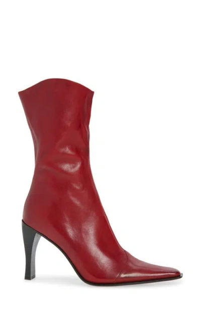 Jeffrey Campbell Be Bold Bootie In Red