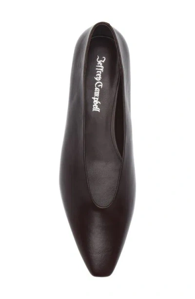 Jeffrey Campbell Hinted Pointed Toe Flat In Black