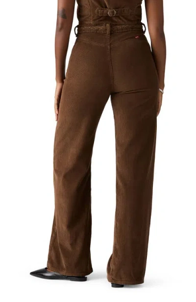 Levi's Ribcage Wide Leg Braided Corduroy Jeans In Gold