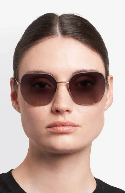 Fossil 59mm Square Sunglasses In Gray