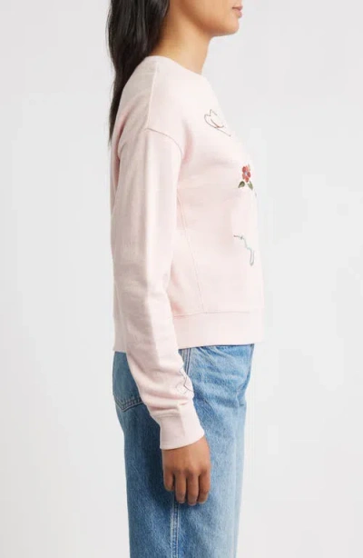 Pendleton Wild West Embroidered Cotton Graphic Sweatshirt In Pink