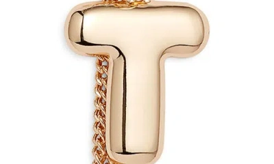 Chelsea28 Bubble Letter Bag Charm In Gold