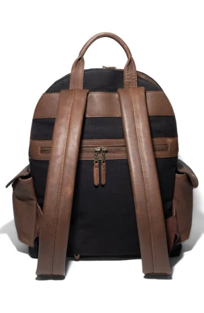 Will Leather Goods Canvas & Leather Backpack In Multi