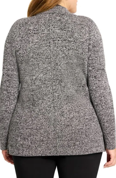 Nic + Zoe Nic+zoe Knit Blazer In Gray