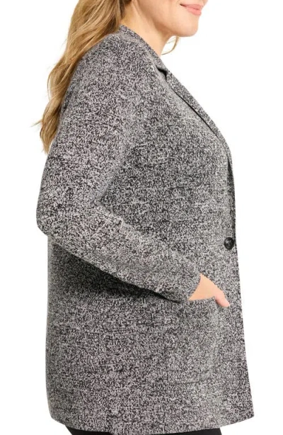 Nic + Zoe Nic+zoe Knit Blazer In Gray