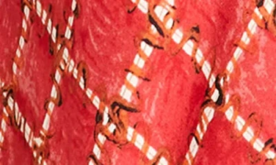 Nic + Zoe Nic+zoe Squiggle Check Cap Sleeve Top In Multi