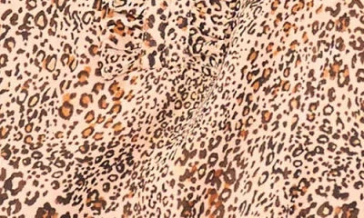Cece Women's Shirring Long Sleeve Top In Animal Print