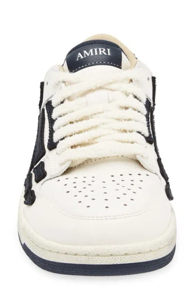 Amiri Round Head Fastened With Low-top Casual Sneakers In White