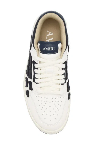 Amiri Round Head Fastened With Low-top Casual Sneakers In White