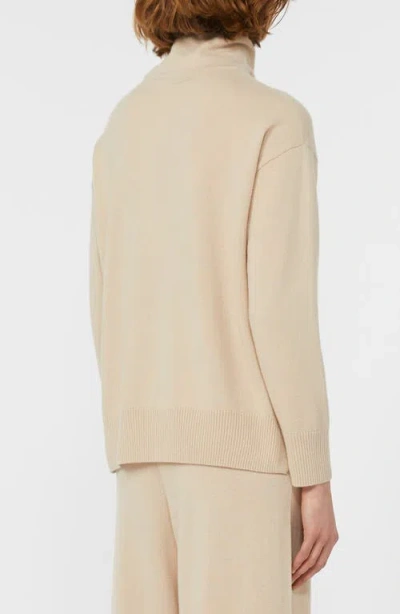 Weekend Max Mara Scrivia Wool & Cashmere Turtleneck Sweater In Neutral