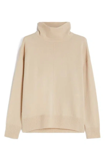 Weekend Max Mara Scrivia Wool & Cashmere Turtleneck Sweater In Neutral