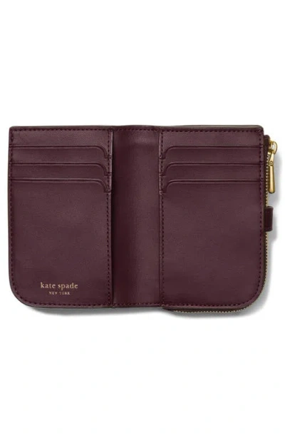 Kate Spade Deco Small Compact Wallet In Brown