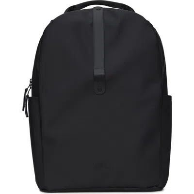 Rains Waterproof Clip Front Backpack In Black