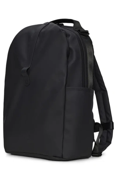 Rains Waterproof Clip Front Backpack In Black